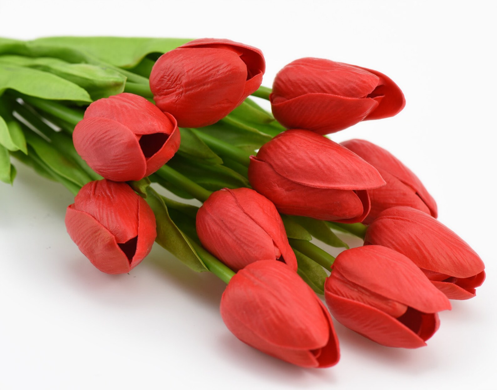 FiveSeasonStuff 10 Stems of Red Real Touch Tulip Artificial Etsy