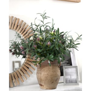 Lifelike Premium Olive Stems: Quality 30-inch Artificial Greenery for Floral Arrangements and Stylish Decor 6 Stems FiveSeasonStuff Floral image 6