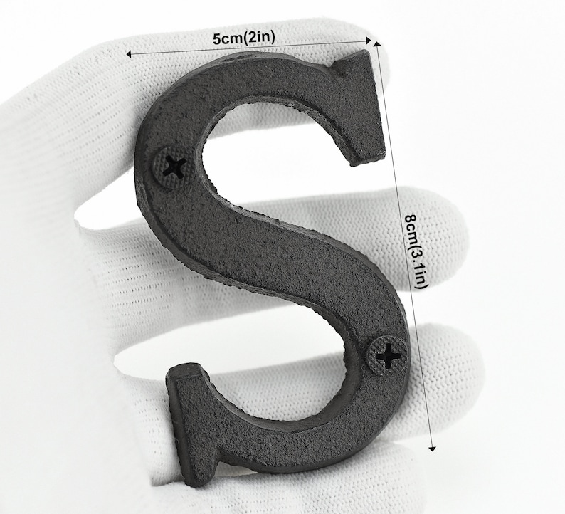 Fiveseasonstuff Vintage Decorative Cast Iron Letters With Etsy Australia