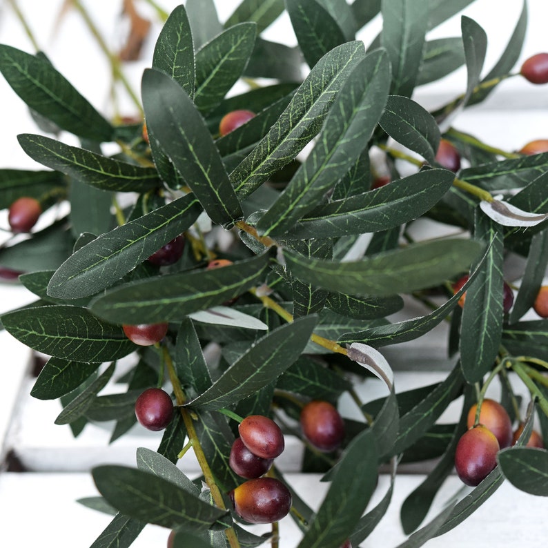 Premium Quality Artificial Olive Leaves and Branches With Etsy