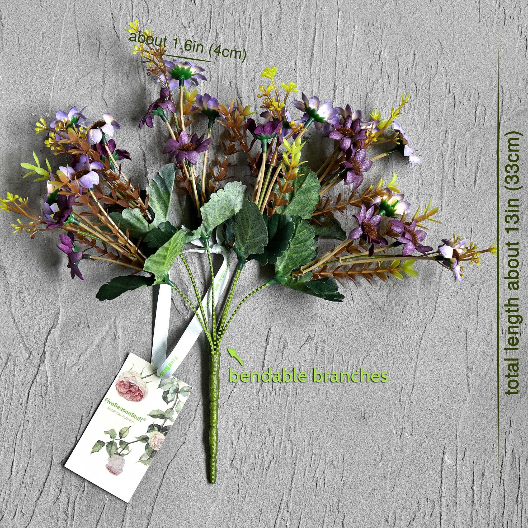Daisy Silk Flowers Outdoor Artificial Flowers Arrangements (Lake Blue) –  FiveSeasonStuff