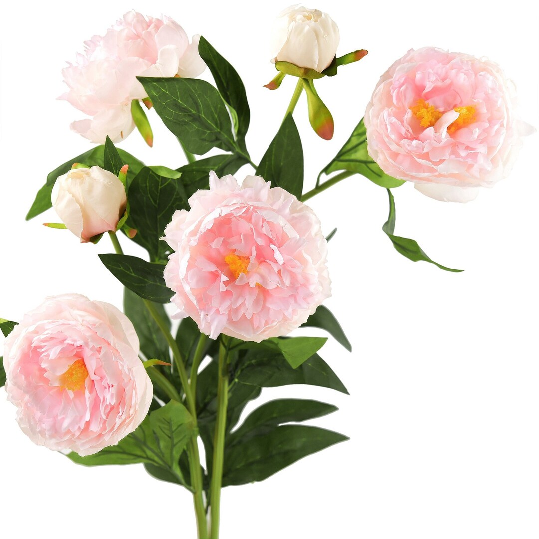 Lot De 2 Bouquets Pivoines Artificielles En Soie – Rose Violet, Environ 31 Cm, Pour Décoration Mariage, Table