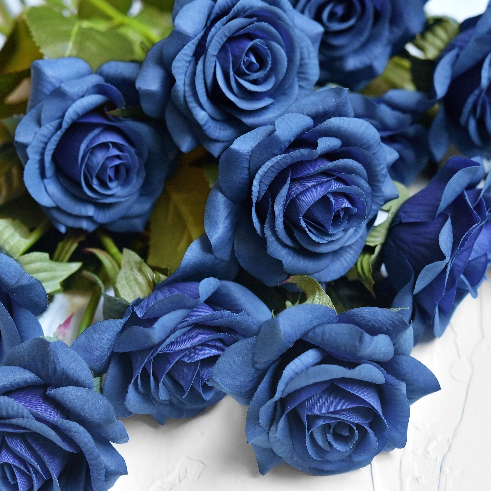 Royal Blue Real Touch Roses Silk Artificial Flowers petals Feel and Look  Like Fresh Roses' 10 Stems Fiveseasonstuff Floral -  Canada