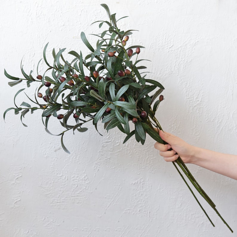 Premium Quality Artificial Olive Leaves and Branches With Etsy