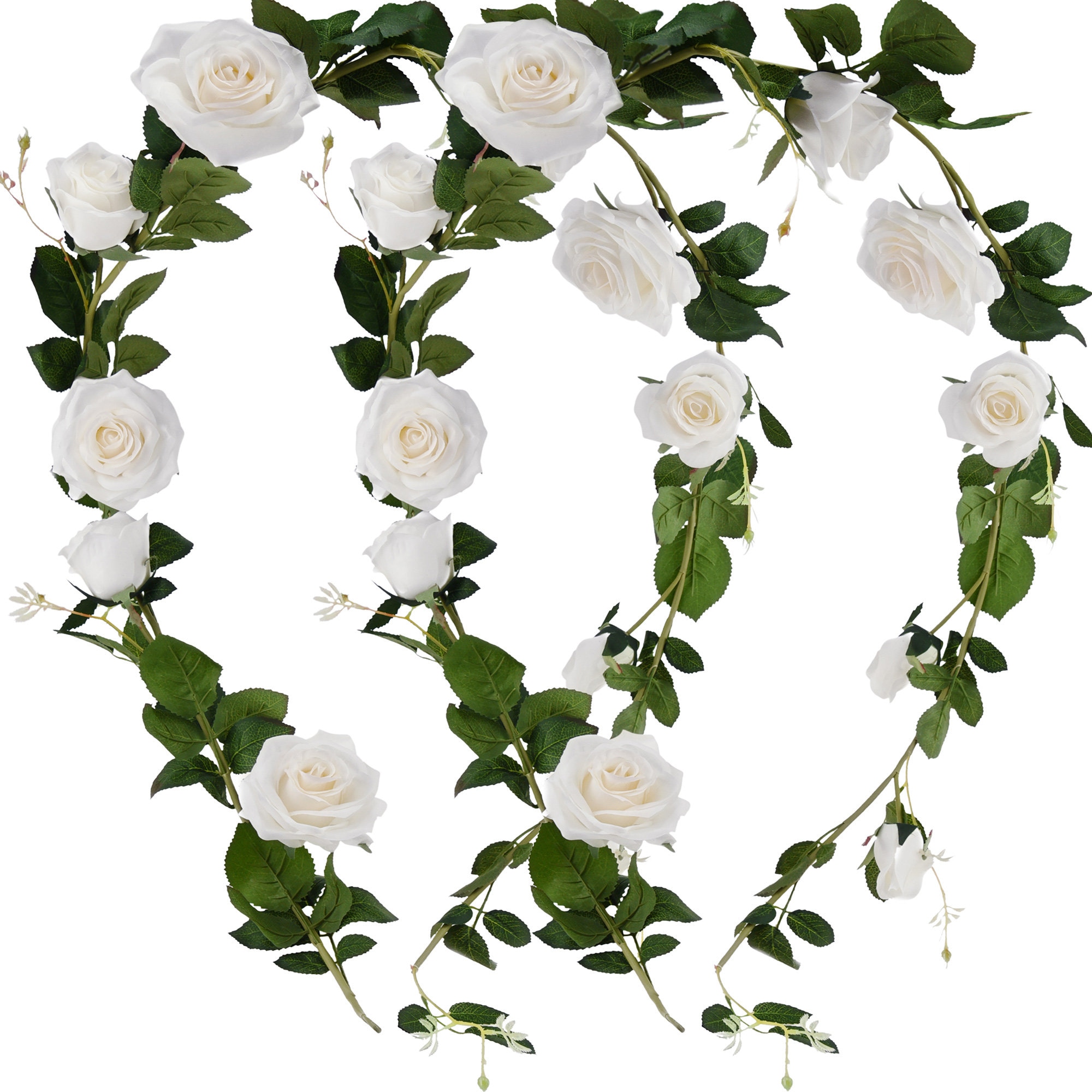 Decorative Cream Rose Artificial Garland, Artificial Vines, Vine