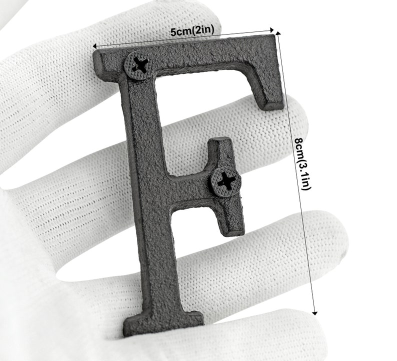 Fiveseasonstuff Vintage Decorative Cast Iron Letters With Etsy Australia