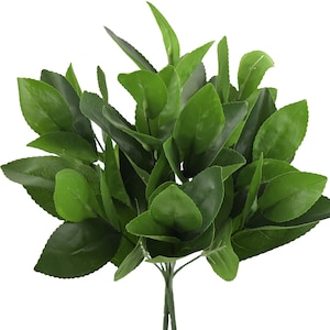 2 Branches of Artificial Lemon Leaves