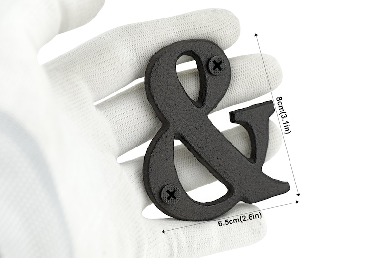 FiveSeasonStuff Vintage Decorative Cast Iron Letters with Etsy