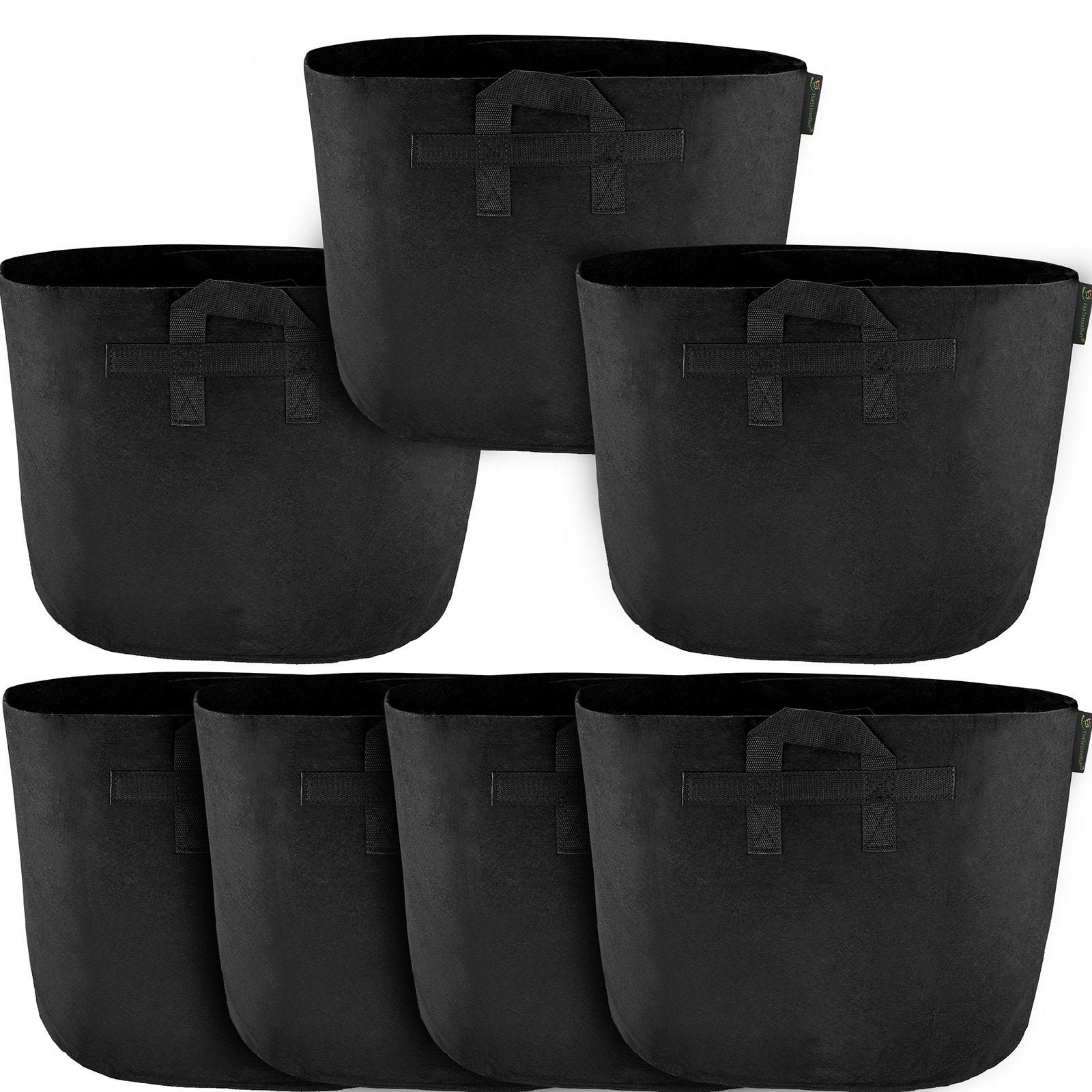 Gardzen Vaso In Tessuto Da 50 Galloni (2 Pezzi): Sacchi Per Piante Con Manici, Traspiranti E Riutilizzabili. Ideali Per Orto E Giardino.