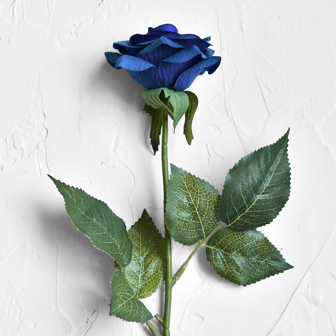 10 Stems Real Touch Royal Blue Roses Silk Artificial Flowers Etsy