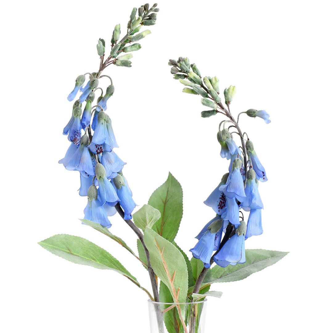 Fiveseasonstuff Artificial Flowers Foxgloves tranquil Blue Silk Plants