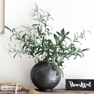 Artificial Olive Stems – 31” Faux Olive Branches for Wedding Centerpieces, Home Décor, Bouquets & Event Styling | Realistic Greenery