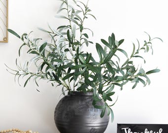 &quot;Künstliche Olivenstängel - 31 &quot;&quot;Faux Olive Zweige für Hochzeits-Mittelstücke, Wohnkultur, Blumensträuße & Event-Styling | Realistisches Grün