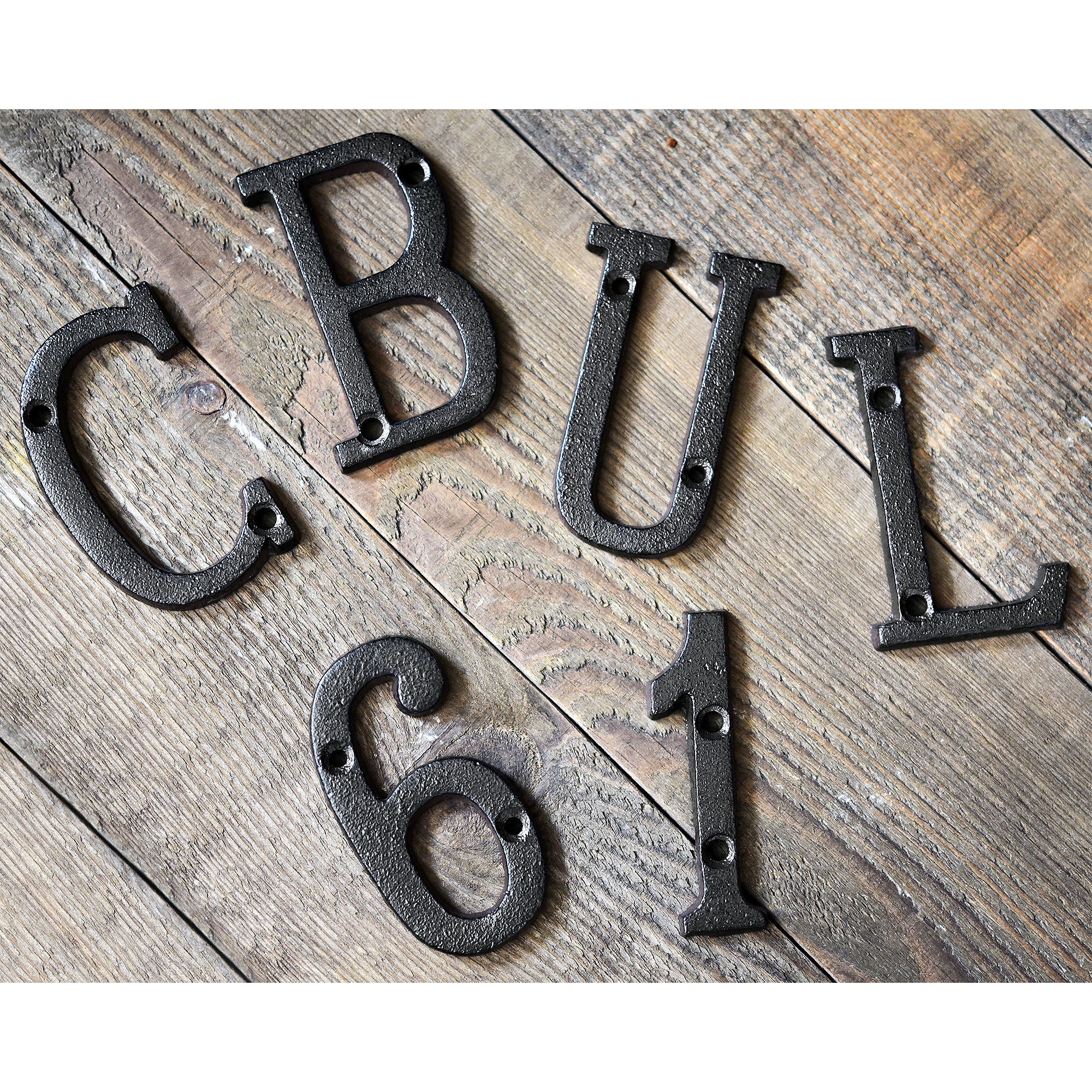 Fiveseasonstuff Vintage Decorative Cast Iron Letters With Etsy Australia