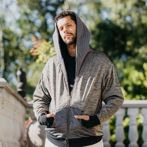 Fur lined hooded jacket men's shop