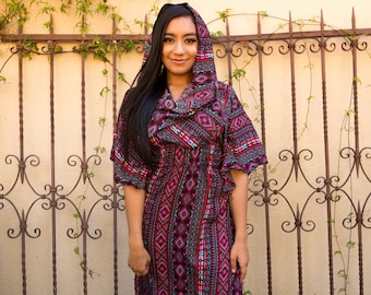 Savannah Long Dress SALE Night Detachable Infinity Hood