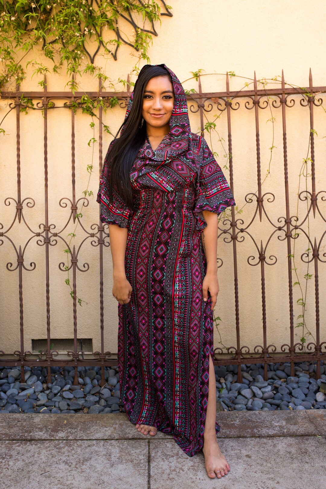 Savannah Long Dress SALE Night Detachable Infinity Hood