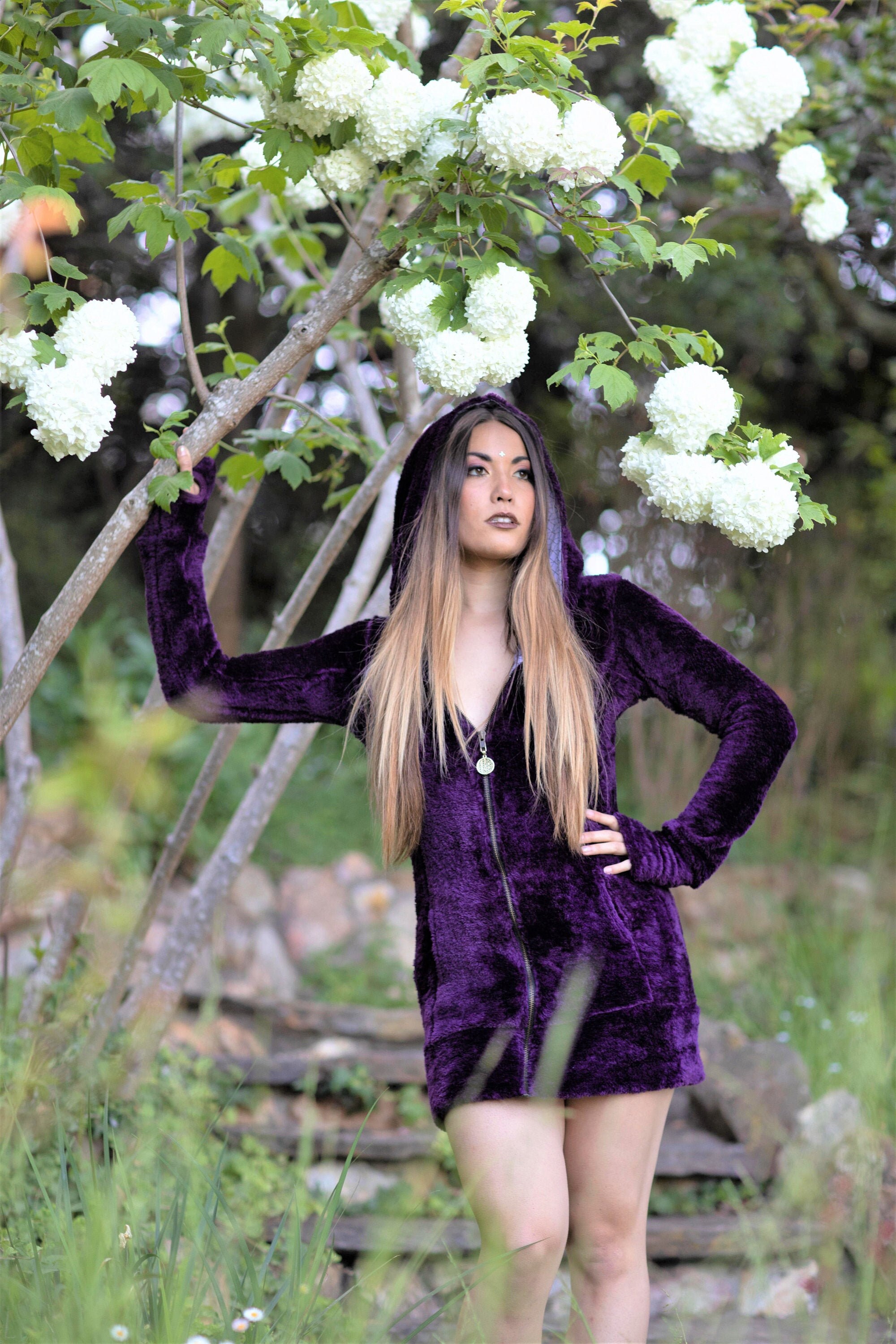 Jewel Hoodie Dress Flower of Life 