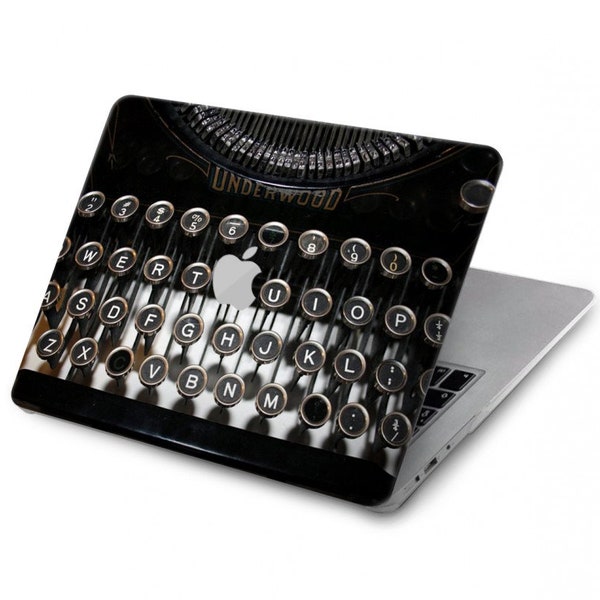 Typewriter  Hard Case for MacBook Pro 13, MacBook Air 13 Case A2337 A2338 M1, MacBook Pro 16 inch 15 inch 12 inch