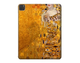 Gustav Klimt Adele Bloch Bauer  Hard Back Case for iPad 6 5 9.7 iPad mini 4 5 iPad Pro 12.9 11 10.5 10.2 iPad Air 3 4 5 iPad Air (2022)