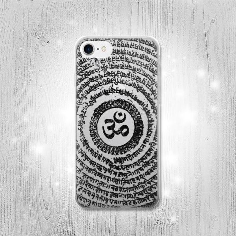 Om Symbol Tattoo Transparent Clear Case For iPhone 12 Pro Samsung Galaxy Google HTC LG Motorola OnePlus Huawei Sony
