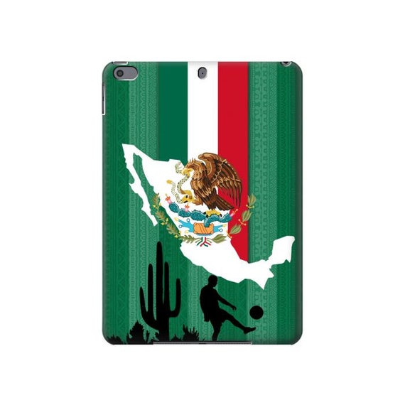 Mexico Football Soccer Map Flag Hard Back Case for iPad 6 5 9.7