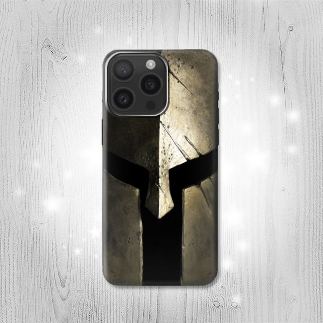 Spartan Warrior Helmet Hard & Leather Flip Case iPhone 17