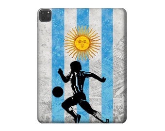 Argentina Football Soccer Flag Hard Back Case for iPad 6 5 9.7 iPad mini 4 5 iPad Pro 12.9 11 10.5 10.2 iPad Air 3 4 5 iPad Air (2022)