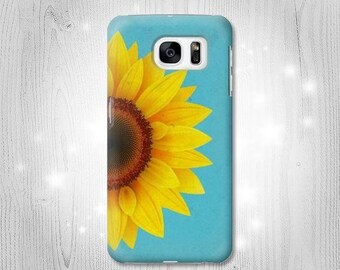 Vintage Girasol Azul Duro & Cuero Flip Case Huawei LG Velvet Motorola Moto G Stylus G Power Nokia OnePlus Nord Sony Xperia