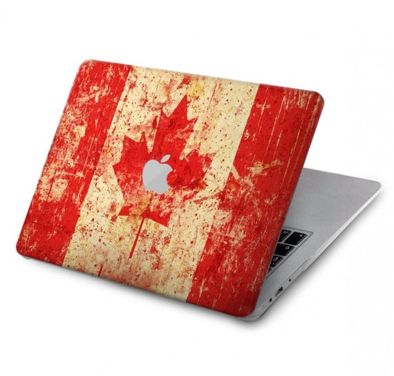 Canada Flag Old Vintage Hard Case for MacBook Pro 13 MacBook Air