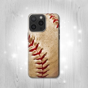 Coque de baseball rigide et à rabat en cuir iPhone 16 Pro Max Plus Samsung Galaxy Z Flip 6 Fold6 Note S24 A15 Google Pixel