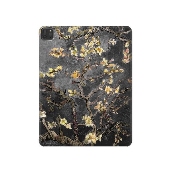 Black Almond Blossom Van Gogh Hard Back Case for iPad 6 5 9.7 iPad mini 4 5 iPad Pro 12.9 11 10.5 10.2 iPad Air 3 4 5 iPad Air (2022)