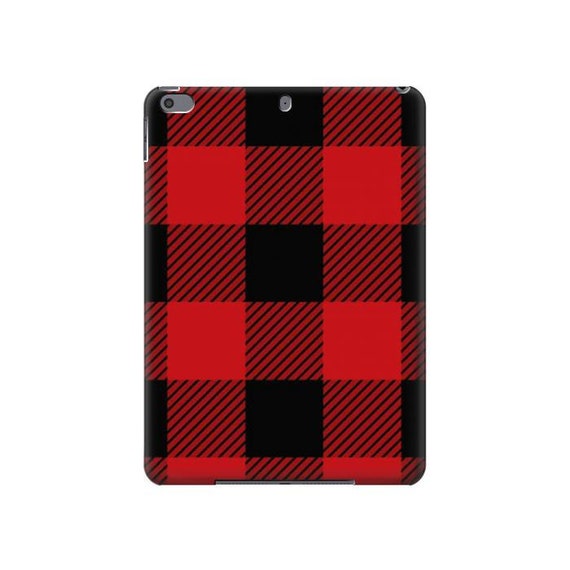 Red Buffalo Check Pattern Hard Back Case for iPad 6 5 9.7 iPad
