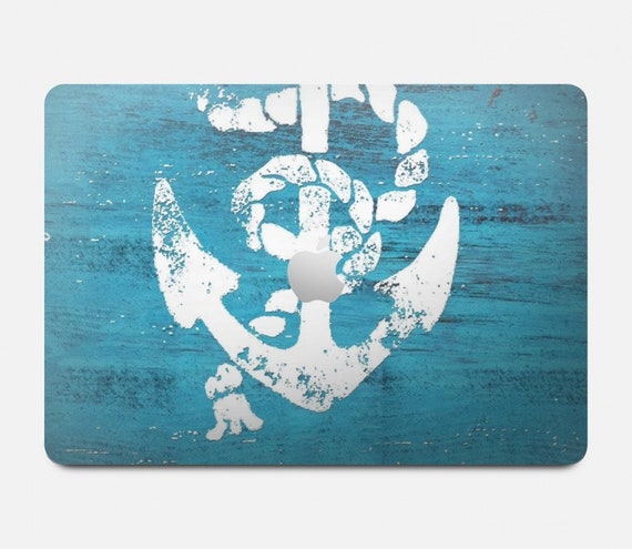 Marine Anchor Blue Hard Case for MacBook Pro 13, MacBook Air 13