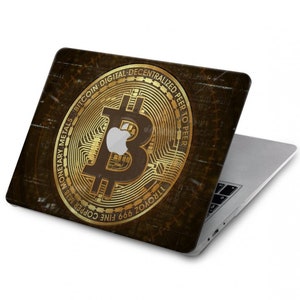 Étui rigide Bitcoin pour MacBook Pro 13, MacBook Air 13, MacBook Neo, MacBook Pro 16, 15 et 12 pouces (compatible avec les modèles M1, M2, M4 et M5).