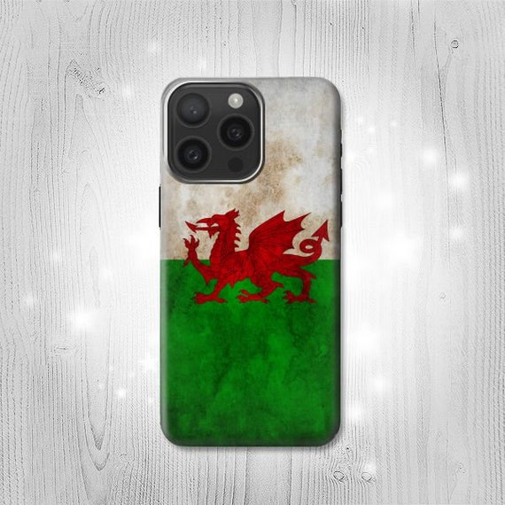 Wales Fußball Fußball Euro Flagge Hard & Leder Flip Case iPhone 15 Pro Max  Plus Samsung Galaxy Z Flip 5 Fold5 Note S23 A14 Google Pixel - .de