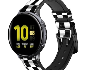 Bracelet De Montre Cuir Noir Effet Zèbre – 18 Mm – Climber – Neuf Jamais Porté