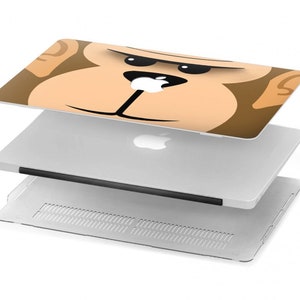 Cute Grumpy Monkey Cartoon Hard Case for MacBook Pro 13, MacBook Air 13 ...