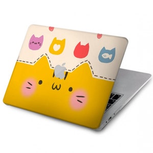 Cute Cat Cartoon Funny   Hard Case for MacBook Pro 13, MacBook Air 13 Case A2337 A2338 M1, MacBook Pro 16 inch 15 inch 12 inch