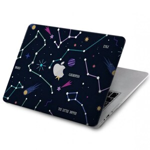 Star Map Zodiac Constellations Hard Case für MacBook Pro 13, MacBook Air 13 Case A2337 A2338 M1, MacBook Pro 16 Zoll 15 Zoll 12 Zoll