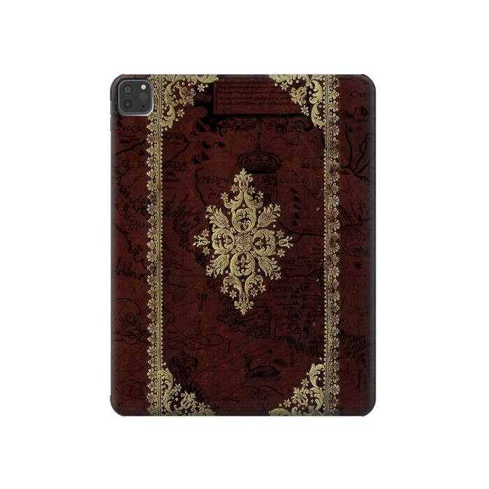 Vintage Map Book Cover Hard Back Case for iPad 6 5 9.7 iPad mini 6 7 iPad Pro 12.9 11 10.5 10.2 iPad Air 3 4 5 iPad Air (2024)