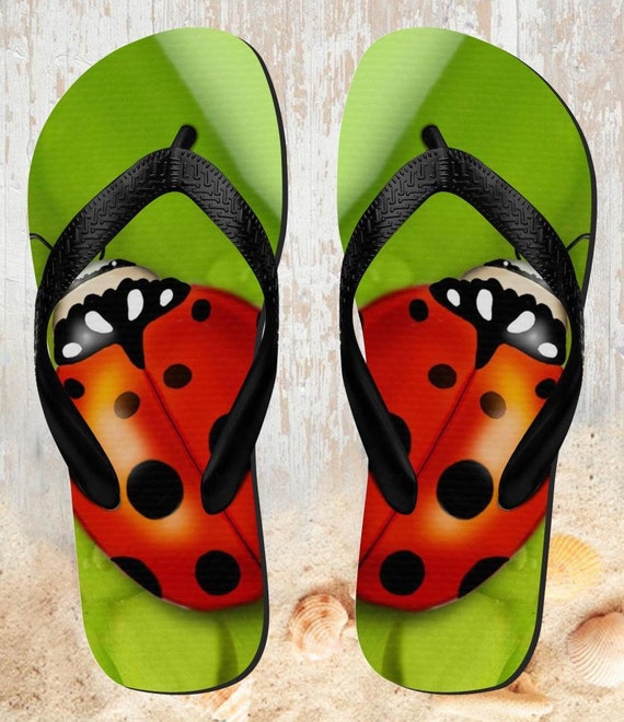 Ladybug Sandalias Chanclas - Etsy España