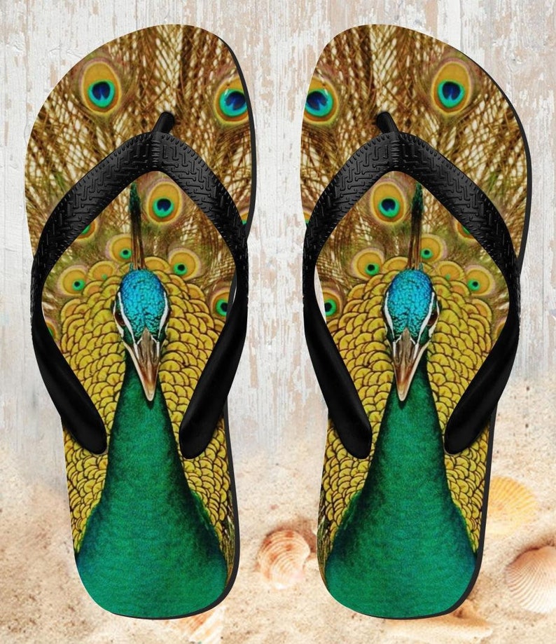 Peacock Slippers Sandals Flip Flops
