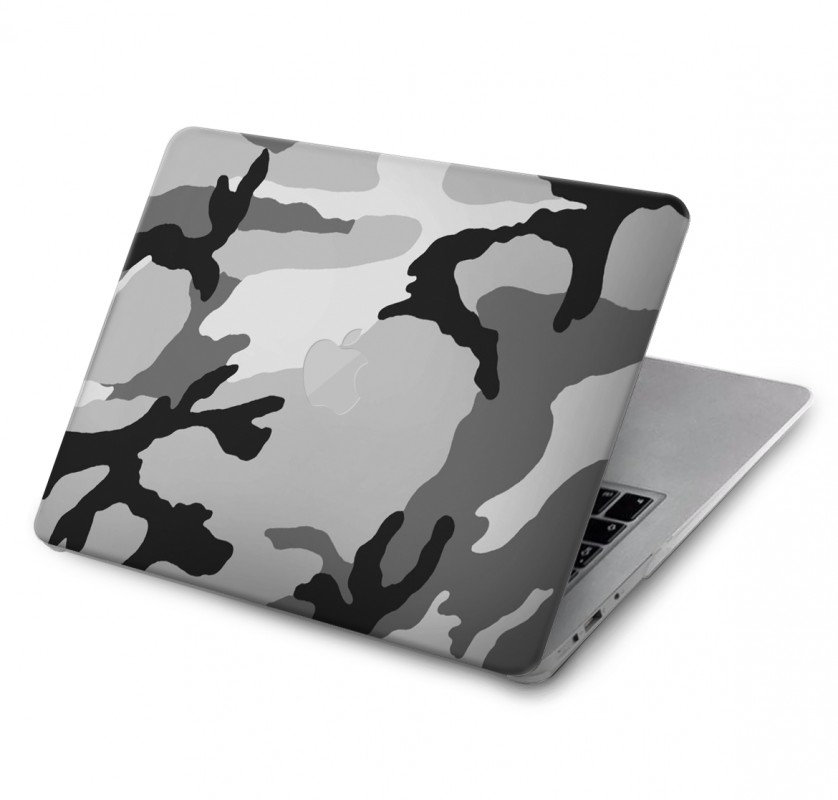 Coque MacBook Pro 13 / Touch Bar Camouflage Militaire - Gris