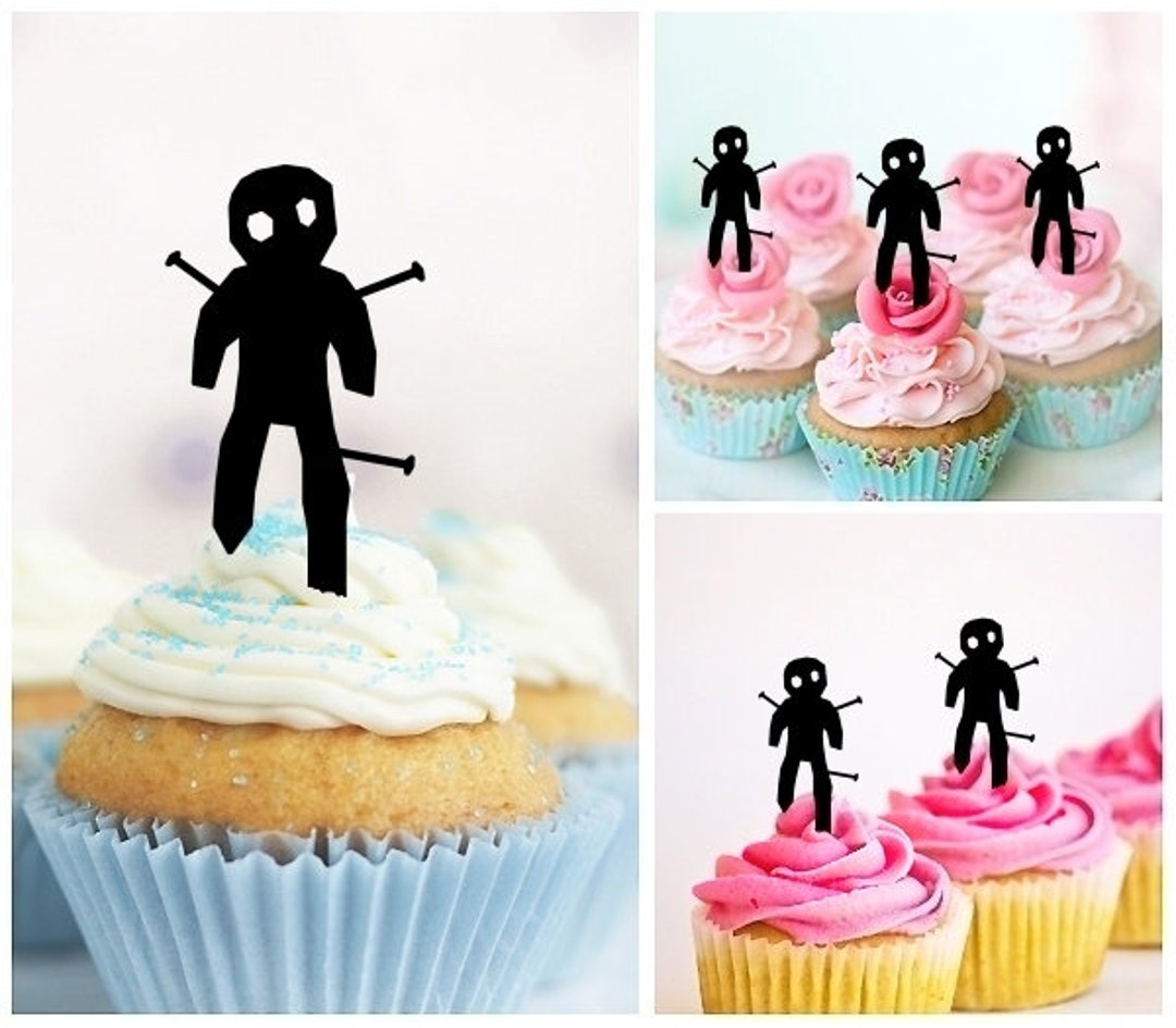 Halloween Voodoo-pop Feest Bruiloft Verjaardag Acryl Cupcake Toppers Decor  10 st - Etsy België, image size:1080x945