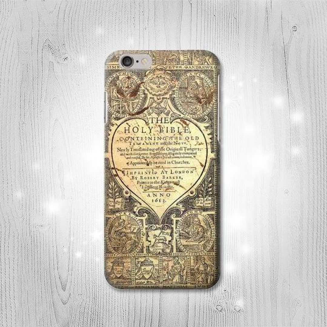 Nacht Boekhouding oosters Bible Page Hard & Leather Flip Case Iphone 14 Pro Max Plus - Etsy