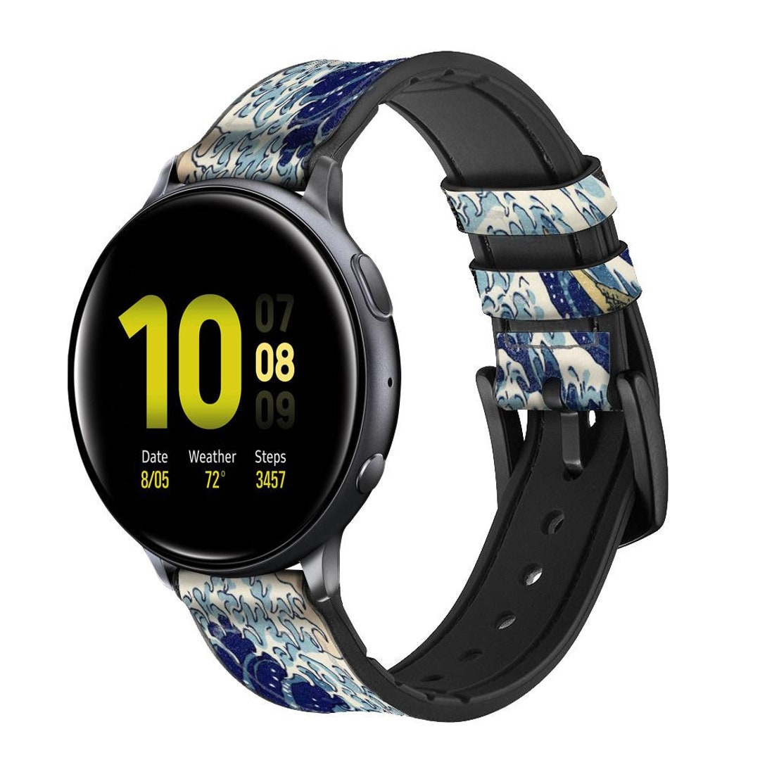 Hokusai the Great Wave off Kanagawa Leather & Silicone Smart Watch