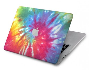 Tie Dye Colorful Hard Case for MacBook Pro 13, MacBook Air 13 Case A2337  A2338 M1, MacBook Pro 16 inch 15 inch 12 inch