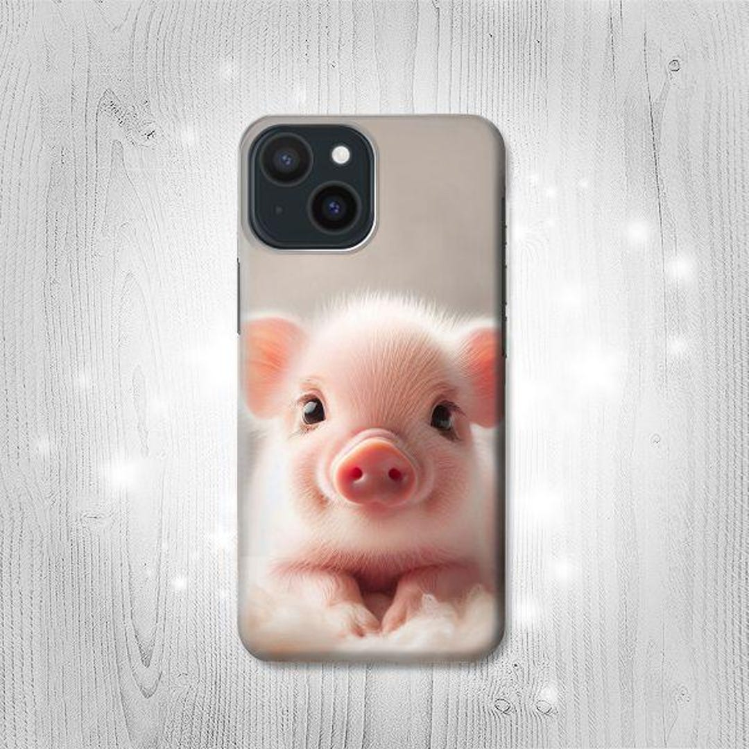 Cute Baby Pig Hard & Leather Flip Case iPhone 18 Pro Max Air