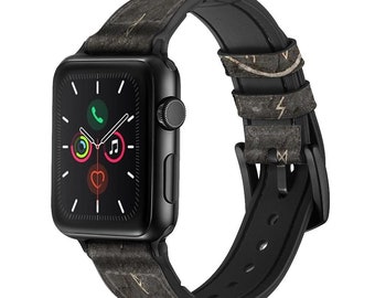 Correa de reloj inteligente de cuero y silicona con símbolo vikingo antiguo nórdico para Apple Watch iWatch Series 9 8 7 6 5 4 3 2 1 SE